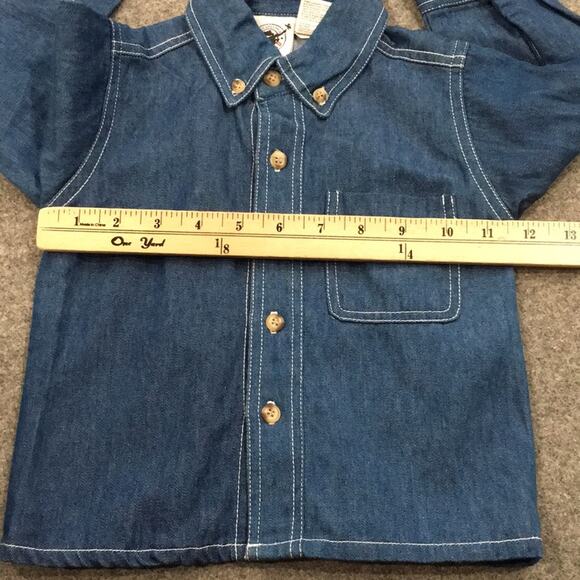 Goodlad Boys Sz 2T/3T Denim Button Up Shirt 100% Cotton Western - Picture 6 of 8